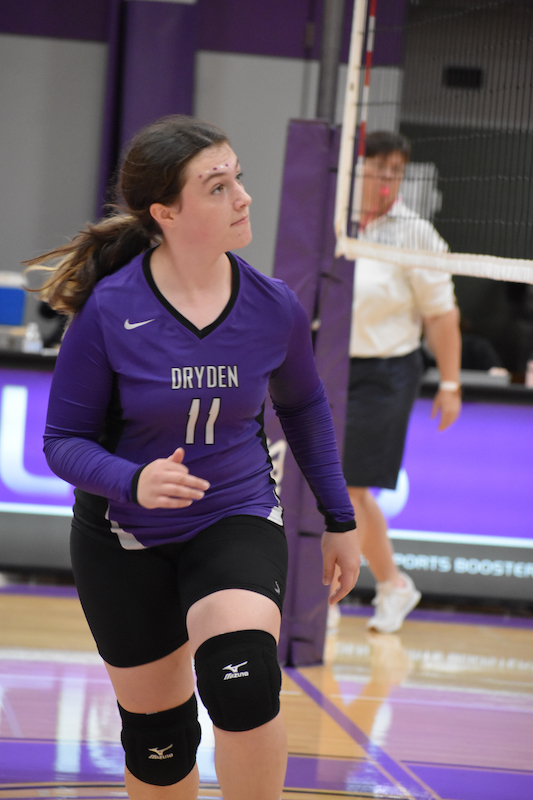 Celia on the JV volleyball court